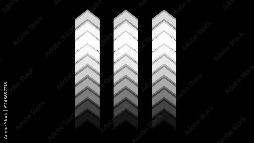Poster neon arrow icon, arrows indicates the direction of the overlay video layer. neon direction concept,a