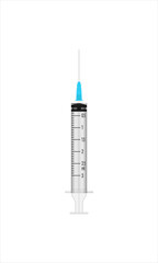 Realistic syringe vector illustration. syringe icon vector 