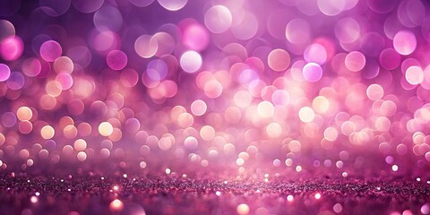 Shimmering Pink Glitter Background with Defocused Lights for Festive Designs