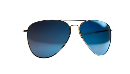 modern aviator sunglasses isolated