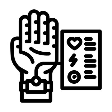 recommend clip art: wearable technology industry 4 line icon vector. wearable technology industry 4 sign. isolated contour symbol black illustration