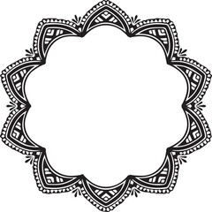 Beautiful flower art and mandala vector design