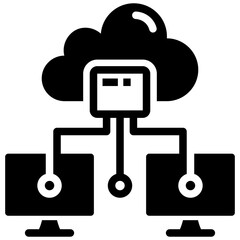 Fototapeta premium Cloud Computing Icon