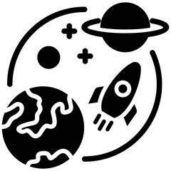 Space Tourism Icon