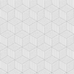 Modern geometric seamless pattern background. Lattice with hexagonal tiles.