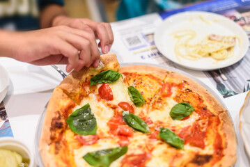 Authentic Italian Dining Experience with Classic Margherita Pizza