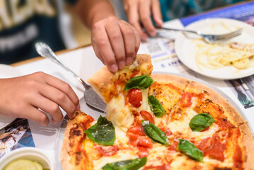 Authentic Italian Dining Experience with Classic Margherita Pizza