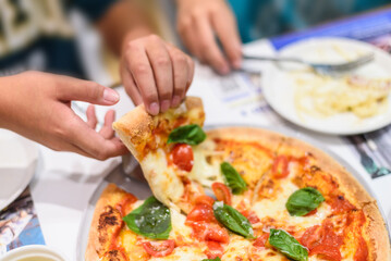 Authentic Italian Dining Experience with Classic Margherita Pizza