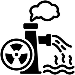 Radioactive Pollution Icon
