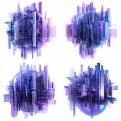 abstract city background.Generative AI illustration