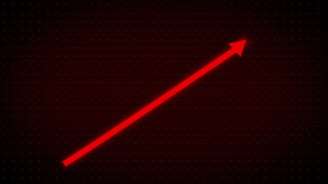 Rising arrow transparent channel. business growth arrow and graph chart, Business line arrow. glowing arrow , down to up arrow.