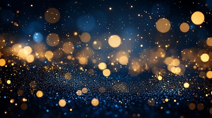 Celebratory sparkles and lights abstract background digital art