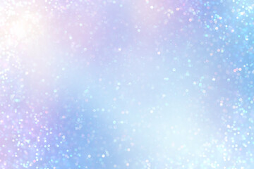 キラキラと輝く青色のプリズムライト背景