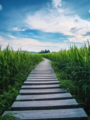 Obraz premium Cornfield Path