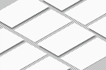 Social media stories interface mockup on transparent background. Mobile app page template design for user carousel stories feed. Vector illustration design user interface empty on social network
