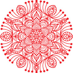 Beautiful flower art and mandala vector design