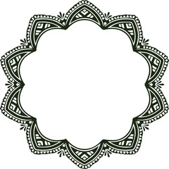 Beautiful flower art and mandala vector design