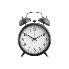 3D Alarm Clock Isolated on a White Background Ideal for Time Management Graphics and Designs and Transparent background.