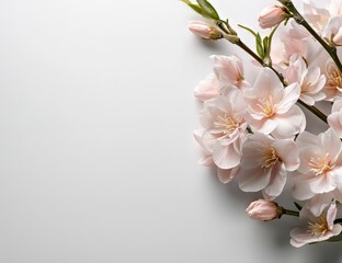 Obraz premium Romantic Pink Flower Branch