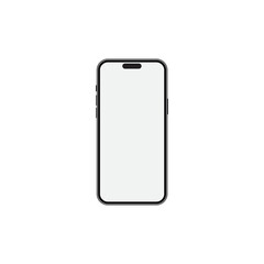 Outline line drawing modern smartphone. Elegant thin stroke line style design illustration