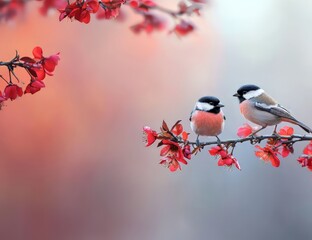 Love Birds on a Branch