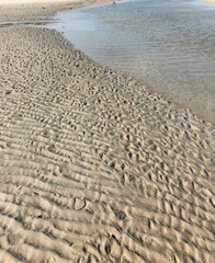 footprints on the sand