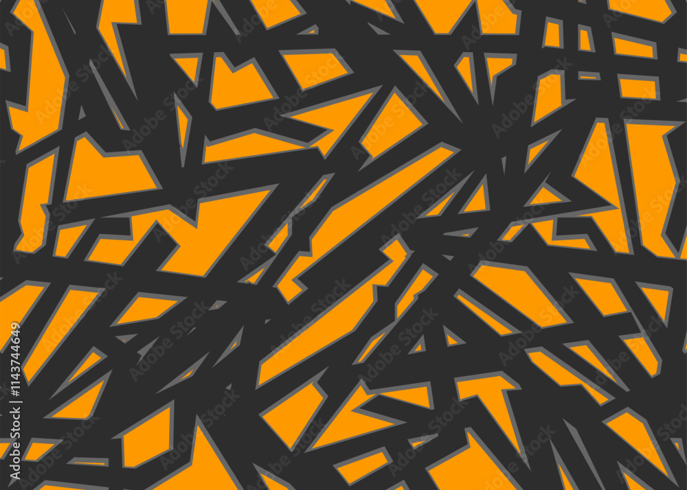 Poster abstract background with irregular stripe and zigzag line pattern. abstract raw and irregular stripe
