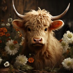 scottish highland cow By Generated AI