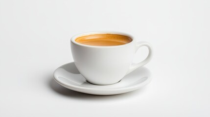 Espresso cup on white isolated background
