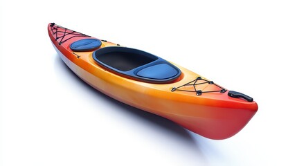 Kayak on white isolated background