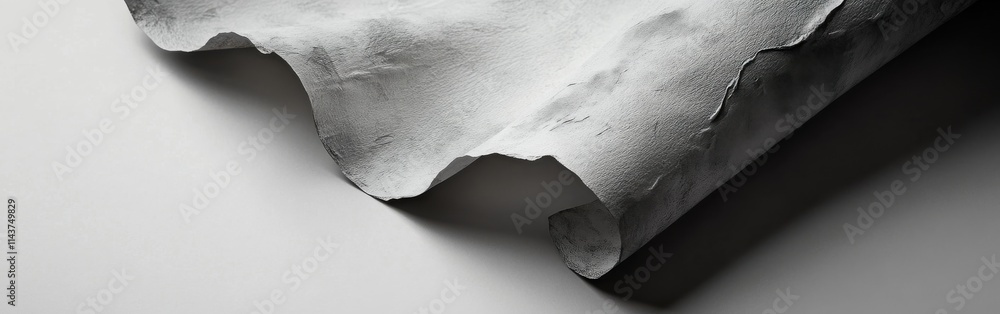 Poster Textured gray paper wallpaper creating an elegant and modern interior design element for various spaces