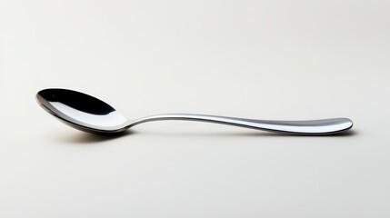 Serving spoon on white isolated background