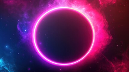 Obraz premium Stunning visual representation of generative AI art on a dark backdrop.