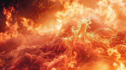 Obraz premium Ethereal Fire Dance: High-Definition Blaze on White Background