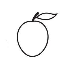 apple line art vector image