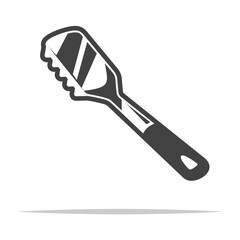 Fish scaler icon transparent vector isolated