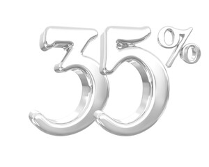 35 Percent Off 3D Silver Discount