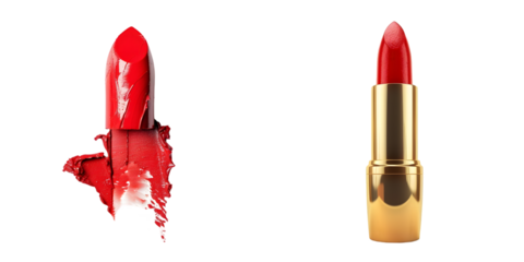 red lipstick . Generative AI.