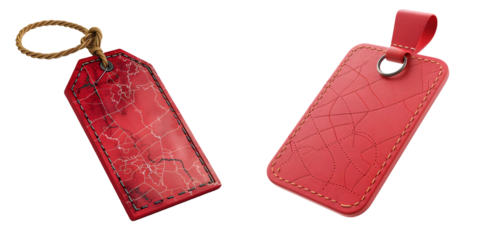  Red map geo tag isolated on white. 3d rendering. Generative AI.