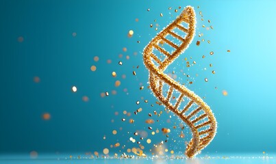 Stunning Digital Representation of a DNA Double Helix Structure