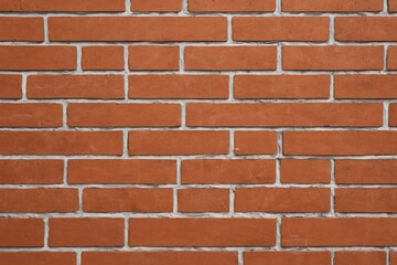 Obraz premium a close up of a brick wall with a red fire hydrant