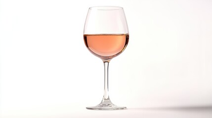 Wine glass on white isolated background