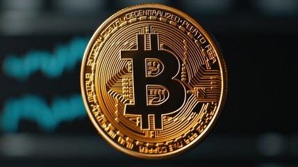 Bitcoin trading insights cryptocurrency market digital finance virtual environment close-up view