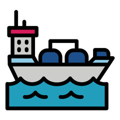 Oil Tanker Icon