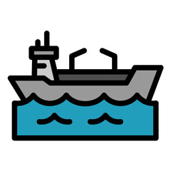 Oil Tanker Icon