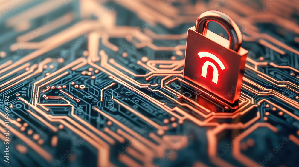 Poster Cybersecurity measures for protecting data integrity in digital networks