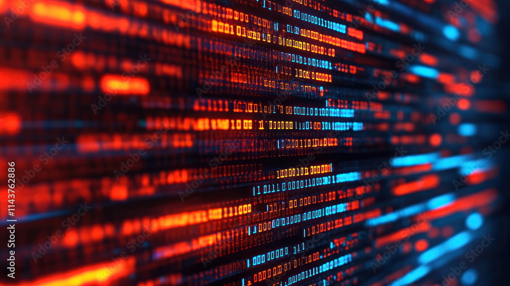 Poster Blur Background of Data flow visualization digital realm graphic design abstract environment dynamic concept