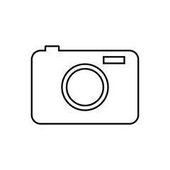 Photo camera vector icons on a white background