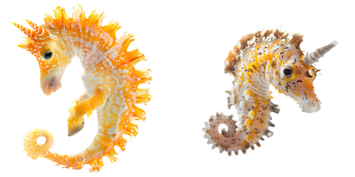 sea horse. Generative AI.