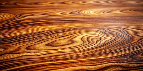 Intricate Wood Grain Texture A Detailed Close-up of Rich, Warm Brown Wood